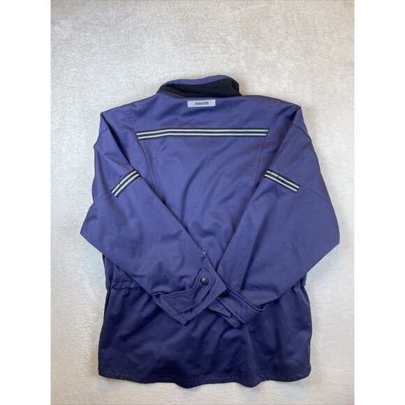 Vintage Starter Jacket Windbreaker Tek 370 Men's Medium Full Zip Navy Blue - Picture 10 of 10
